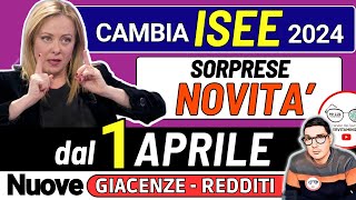 un NUOVO ISEE da APRILE 2024 ➡ 4 NOVITà CAMBIANO GIACENZE PATRIMONI REDDITI e REGOLE PER I PAGAMENTI [upl. by Yuh851]