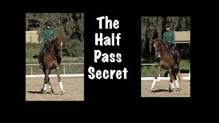 The Half Pass A Simple Trick [upl. by Euqenimod439]