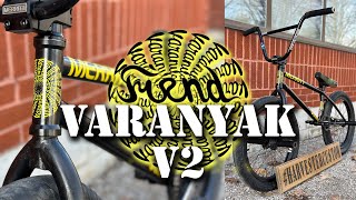 Fiend Colin Varanyak V2 Brakeless Frame Unboxing harvesterbmx [upl. by Ardnassela]