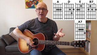 How To Play Thatll Be The Day  1950s Rock n Roll Guitar Tutorial easy  Jez Quayle [upl. by Cogswell]