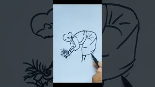 ধান রোপন করা কৃষাণীর ছবি আঁকাeasy farmer drawing drawing woman farmer art tutorial [upl. by Archy]