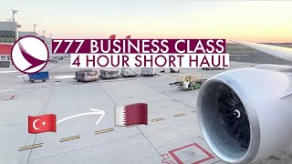 TRIP REPORT  QATAR AIRWAYS Boeing 777 Business Class  Istanbul  Doha [upl. by Cott]