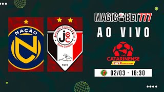 JOGO COMPLETO NAÇÃO X JOINVILLE  11ª RODADA  CATARINENSE 2024 [upl. by Iolanthe]