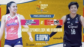 CREAMLINE vs CIGNAL  Full Match  Preliminaries  2024 PVL Invitational Conference [upl. by Yecad]