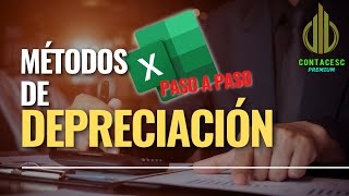 Métodos de Depreciación  línea recta unidades producidas y suma de dígitos  contabilidad [upl. by Notlok137]