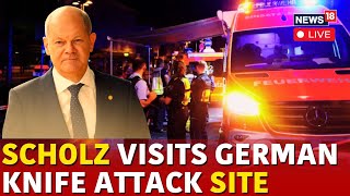 Stabbing Attack In Germany LIVE  Knife Attack In Germany LIVE  Scholz Visits Stabbing Site  N18G [upl. by Alyac]