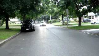 VW Jetta 18T with 25quot TechtonicsBorla exhaust  Slow driveby in 2nd gear [upl. by Oona]