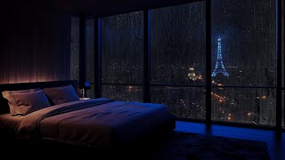 Rain Sound for Sleep in Dark Bedroom Space No Ads 🌿 Deep Sleep and Stress Relief [upl. by Brouwer814]