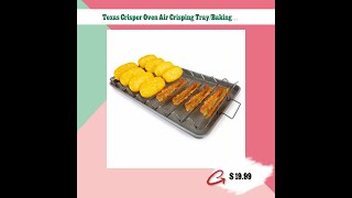 Texas Crisper Oven Air Crisping TrayBaking Pan Set XL TEXAS [upl. by Anivad]