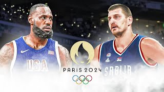 ESTADOS UNIDOS x SÉRVIA  AO VIVO l BASQUETE NAS OLIMPÍADAS  JOGOS OLÍMPICOS [upl. by Aziul]