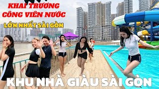 SÀI GÒN CHƠI LỚN  Khai Trương Công Viên Trượt Nước Biển Nhân Tạo Lớn Chưa Từng Có Tại Khu Nhà Giàu [upl. by Arit692]