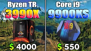 Ryzen Threadripper 3990X vs Core i9 9900KS  PC Gaming Benchmark Test [upl. by Sorgalim]