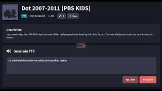 PBS Kids Dot Talking Privacy Policy V7 20072011 [upl. by Kcirret]