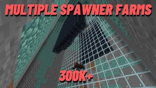 A efficient multiple spawner setup Works from 10 to 1048 spawners  Minesuperior server [upl. by Murdock]