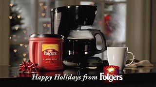 FOLGERS  2009 quotPeter Comes Homequot Christmas Commercial [upl. by Airekahs]