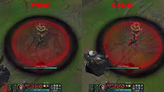 Swain REWORK PBE vs LIVE [upl. by Billmyre]