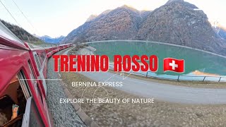 TRENINO ROSSO DEL BERNINA  ST MORITZ  SWITZERLAND [upl. by Linzy]