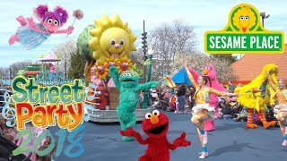 Sesame Street Neighborhood Street Party Parade at Sesame Place [upl. by Ayikur813]