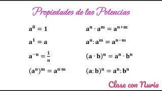 📚 Qué es un Potencia Propiedades de las Potencias [upl. by Ekusoyr589]