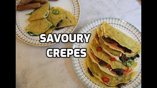 Savoury Crepes  Natliciousfood [upl. by Harold]