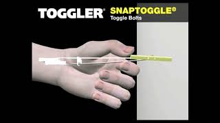 How to Install a TOGGLER® SNAPTOGGLE HeavyDuty Plasterboard Fixing [upl. by Zoa726]