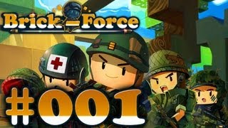 Lets Play Brick Force 001  Der neue Minecraft Shooter in der Closed Beta [upl. by Traweek334]