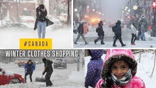 WINTER SHOPPING CanadaCanadianlifeIndiatocanadaYogikeshvala [upl. by Layod]