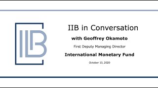 Conversation with IMF First Deputy Managing Director Geoff Okamoto [upl. by Analad]