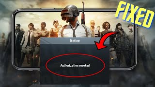 100 Fixed Authorization Revoked PUBG Mobile Error  BGMI FB Login Problem  Android Data Recovery [upl. by Dayiz]