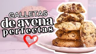 GALLETAS DE AVENA Y CHOCOLATE PERFECTAS  AnnasPasteleria RecetasQueNoFallan [upl. by Kreiner]