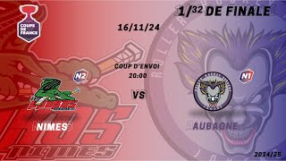 Live CDF  132ème CDF  Nîmes N2 VS Aubagne N1 16112024 [upl. by Annahavas]