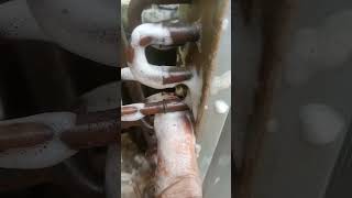 ACSON AC outdoor unit condenser leakage repairing [upl. by Rollecnahc]