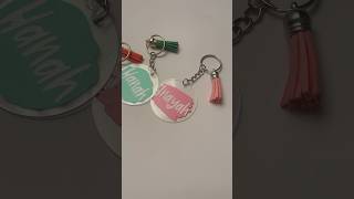 Pastel personalised keychains using Cricut cricutmade personalisedgifts keychain giftideas [upl. by Ambert702]