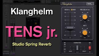 【Free Reverb】Klanghelm quot TENS jr studio spring reverb quot No Talking [upl. by Atteloj953]