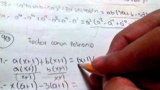 ✍🏻 Factor comun Polinomio Ejercicio 90 del Algebra de Baldor 1 al 4 Ejercicios Resueltos [upl. by Cartwright304]