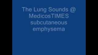 subcutaneous emphysema [upl. by Aeriell]