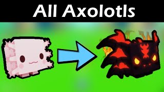 All Axolotls in Pet Simulator X [upl. by Christine]