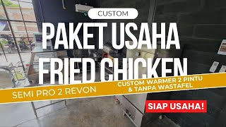 Review Paket Fried Chicken Semi Pro 2 Paling Best Seller Custom Warmer 2 Pitu friedchicken [upl. by Ahl260]