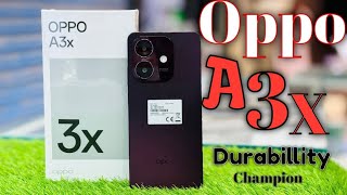 Oppo A3x new model unboxing and review Durability splash water snapdragon 6s 4G Gen1 platform [upl. by Tish]