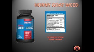 Prolab Horny Goat Weed  Supplement Review [upl. by Melanie]