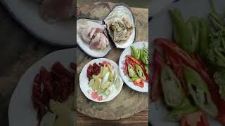 Cooking vegetables fish meat naturally 🥒🥦🥬 [upl. by Yur]