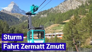 Kraftwerk Luftseilbahn Zermatt  Zmutt Bergfahrt  Grande Dixence  Schweiz  Switzerland [upl. by Cowles828]