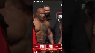 Mike Tyson in Speedos slaps Jake Paul miketyson jakepaul [upl. by Auston]