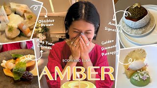 【Amber生日飯】米芝蓮二星法國餐廳3400午餐體驗！本地平原雞新menu好吃嗎？可帶BB食？｜Bodhi and Elam [upl. by Enimasaj]