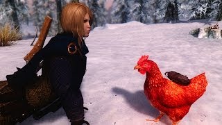 Skyrim Mods Review 32 The Chicken is your Boss now [upl. by Bernetta]