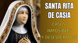 ORACIÓN MILAGROSA A SANTA RITA DE CASIA PARA CASOS IMPOSIBLES Y DESESPERADOS [upl. by Edme]