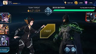 Sub Boss BATMAN 🦇 Solo Raid Battle ☠️ InJustice 2 Mobile Gameplay [upl. by Adnalohs]