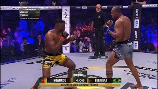 Francis Ngannou vs Renan Ferreira  KO HIGHLIGHTS  Extended   PFL Battle of the Giants [upl. by Nnarual]