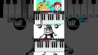 The Finger Family Song Vs Crazy Frog Axel F Song  Easy Piano Tutorial shorts [upl. by Catarina]