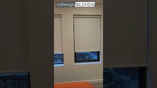 Motorised roller blinds in Heidelberg Vic  InDesign Blinds Australia [upl. by Margarita405]